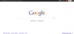 The new, cleaned up Google Search page