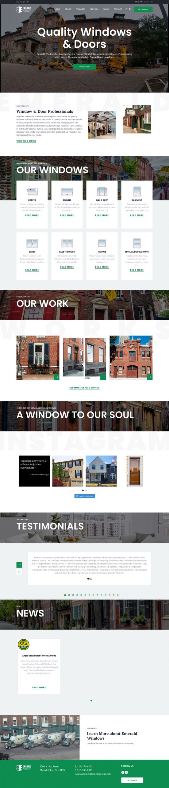 emerald windows website